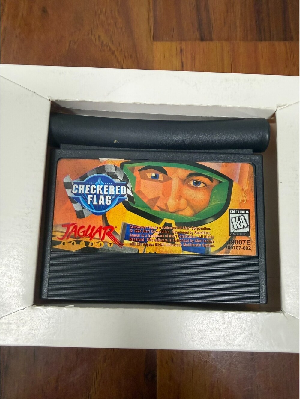 Checkered Flag (Atari Jaguar) Complete In Box Mint No Overlay Cartridge - Picture 2 of 9